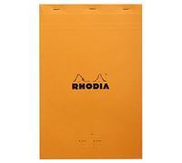 Clairefontaine ES RHODIA 19400C - Bloc-Notes Agrafé Meeting N°19 Orange - A4+ - Pré-Imprimé Date/Notes/Action - 80 Feuilles Détachables - Papier Clairefontaine Blanc 80 g/m² - Couverture Souple et Résistante - Basics