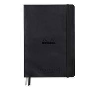 Clairefontaine ES RHODIA 194150C - Bullet Journal Goalbook Creation Cuaderno rígido Negro - A5 15,5x21x2 cm - 100 páginas Papel Clairefontaine Técnica Lavis Blanco liso 200 g/m - 2 Cintas - Cubierta de piel sintética