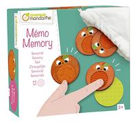 Clairefontaine ES-Une boite Mémory sensoriel comprenant 12 pièces en cartons texturés 5cm 1, color sensorial, Sensory Rhodia JE524C