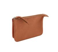 Clairefontaine - Estuche de piel natural, 13 cm, color beige