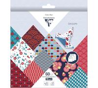 Clairefontaine Hanayo 95347C - Pack de 60 hojas de papel origami, con 3 formatos (10 x 10 cm, 15 x 15 cm, 20 x 20 cm, 70 g, 1 paquete)