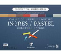 Clairefontaine Ingres Pastel colores Pad, colores surtidos, 36 x 48 cm, 130 g