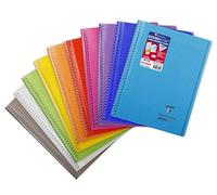 Clairefontaine Koverbook 386401 C cuaderno de espiral protectora enveloppante en Polypro 160 páginas, cuadrados grandes, 90 g 24 x 32 cm color aleatorio