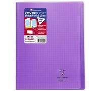 Clairefontaine Koverbook 984405C - Cuaderno con grafito, 24 x 32 cm, 48 páginas, papel blanco, 90 g, tapa de polipro