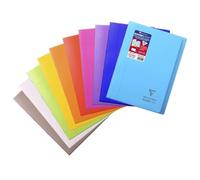 Clairefontaine 'Koverbook' - Bloc de Notas Cuaderno Grapado, A4, 48 páginas, rayas y márgenes, colores surtidos, 10 unidades