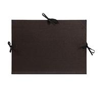 Clairefontaine Kraft arte carpeta con solapa y cinta, negro, 47 x 62 cm