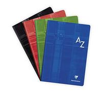 Clairefontaine - Libros indexados (A4, cuadrados, 90 g, 96 hojas, varios colores, paquete de 5