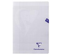 Clairefontaine Mimesys 21 x 29,7 cm (a cuadros Polypro libreta grapada con 48 hojas - Color blanco