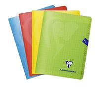 Clairefontaine - Mimesys 303748C - Índice Telefónico, con Lomo Cosidos, Portada en Polipropileno, Interior 96 páginas con Cuadrados Largos 90 g/m2, 17x22 cm, Color - Aleatorio