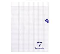 Clairefontaine Mimesys - Cuaderno con forro de polipropileno (24 x 32 cm, 48 páginas, 90 g, cuadriculado), color transparente