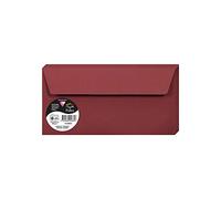 Clairefontaine Pack de 20 sobres Pollen, color granate 22 x 11 x 0.10