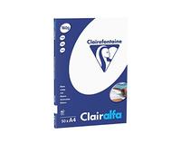 Clairefontaine - Pack de hojas, Blanco, A4, 50 hojas, 160 g/m2 (CLAIRALFA)