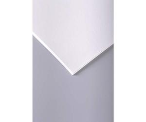 Clairefontaine Papel de dibujo granulado blanco, 224 g, 50 x 65 cm, paquete de 10 hojas