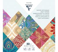 Clairefontaine Papel Touch Diverse documentos de todo el mundo Maxi Pad papeles, multicolor, 16 x 16 cm, hojas de 80