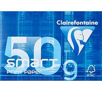 CLAIREFONTAINE Ramette 500 hojas Smart 50 g A4 210 x 297 mm Certificado FSC Blanco
