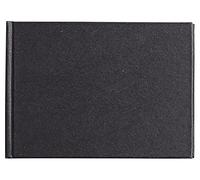 Clairefontaine - Ref 134248C - Bloc de notas Goldline (64 hojas marfil) - formato A6 (148 x 105 mm), papel de 140 g/m², formato apaisado - tapa negra - apto para medios secos