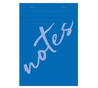 Clairefontaine - Ref 15355C - Bloc de notas de caligrafía grapado con cabeza de notas (100 hojas), tamaño A5, rayas cuadradas 5/5, papel de vitela superfino de 60 g/m²