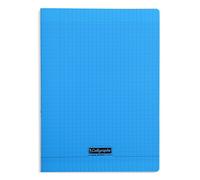 Clairefontaine - Ref 18392C - Caligrafía PP grapado cuaderno de escritura (192 páginas) - Tamaño A4+, papel vitela superfino de 90 g/m², cubierta Polypro Ruling - Cubierta azul