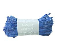 Clairefontaine - Ref 196013C - Bola de rafia natural - Bola de 50 g, material de polipropileno sintético - Adecuado para decoración, envolver regalos y manualidades - Azul francés