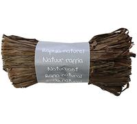 Clairefontaine - Ref 196073C - Bola de rafia natural - Bola de 50 g, material de polipropileno sintético - Adecuado para decoración, envolver regalos y manualidades - Chocolate