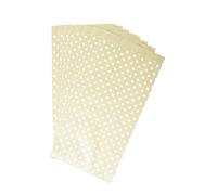 Clairefontaine - Ref 394107C - Bolsas de bolsillo Kraft (paquete de 50 bolsas) - Tamaño de 15 x 32 x 6 cm, tamaño extensible de 5 cm, apto para regalos y compras - Estrellas blancas