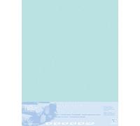 Clairefontaine - Ref 396013C - Tabla montada en pastelmat (5 hojas) - 1800 micras - 70 x 100 cm - Color azul claro - Especialmente formulada para uso con pasteles