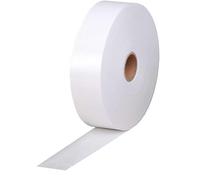 Clairefontaine - Ref 396803C - Cinta Kraft engomada (rollo simple), 40 mm de ancho x 200 m de largo, convierte en adhesivo cuando está mojado, núcleo de 30 mm, Adecuado para enmarcar, Blanco liso