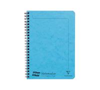 Clairefontaine - Ref 482/1146Z - Cuaderno lateral Europa Notemaker (120 páginas) - Tamaño A5, papel vitela cepillado de 90 g/m², hojas microperforadas, rayas forradas - Turquesa