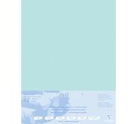Clairefontaine - Ref 496013C - Tabla montada en pastelmat (5 hojas) - 1800 micras - 50 x 70 cm - Color azul claro - Especialmente formulada para uso con pasteles