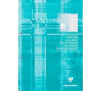 Clairefontaine - Ref 5810C - Almohadilla de recambio perforada de 2 agujeros (paquete de 100 hojas) - Tamaño A4, 10/10 hojas cuadradas, papel vitela cepillado de 90 g/m², paquete resellable