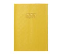 Clairefontaine - Ref 71204C - Funda protectora para libro de ejercicios de PVC, tamaño A4, 210 x 297 mm, soporte para etiquetas para fácil identificación, color amarillo
