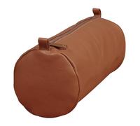 Clairefontaine - Ref 77032C - Estuche grande de piel redondo - 22 x 8 cm - Apto para guardar y transportar lápices, bolígrafos y accesorios - Marrón