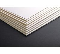 Clairefontaine - Ref 93970C - Tablero blanco de celulosa real (5 hojas) - Tamaño 80 x 120 cm, papel 1925 g/m², liso en ambos lados, sin ácidos, pH neutro - 3,5 mm de grosor