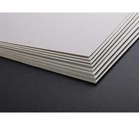 Clairefontaine - Ref 93988C - Tablero reciclado gris (paquete de 5 hojas) - Tamaño de 80 x 120 cm, 2275 g/m², grosor de 3,5 mm - Adecuado para enmarcar, montaje, encuadernación, respaldo
