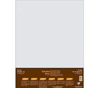 Clairefontaine - Ref 93995C - Tablero reciclado gris (5 hojas) - Tamaño de 50 x 65 cm, 1950 g/m², 3 mm de espesor - Adecuado para enmarcar, montaje, encuadernación, respaldo