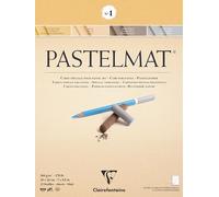 Clairefontaine - Ref 96016C - Pastelmat Pastel Card Pad No.1 (12 hojas) - Tarjeta de 360 g/m² - 18 x 24 cm - Colores surtidos - Especialmente formulado para uso con pasteles