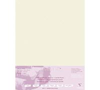 Clairefontaine - Ref 96166C - Hojas para Sobres Pastelmat (paquete de 5 hojas) - Tarjeta de 360 g/m² - 50 x 70 cm - Color arena - Especialmente formuladas para usar con pasteles