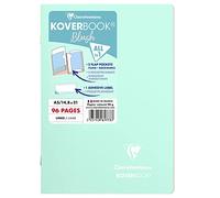Clairefontaine - Ref 961773C - Koverbook Blush Grapado Cuaderno (48 hojas) - Tamaño A5 - Regla forrada, papel vitela cepillado de 90 g/m², cubierta de Polypro pastel - Menta