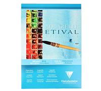 Clairefontaine - Ref 96303C - Cuaderno Etival para pintura y dibujo de acuarela (10 hojas de papel) - A3 (42 x 29, 7 cm) - Papel artístico de celulosa de 200 g/m²