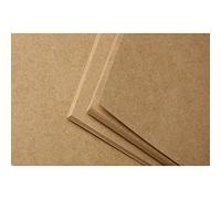 Clairefontaine - Ref 975017C - Papel Kraft (25 hojas) - Tamaño A1 (840 x 594 mm) - Marrón natural, lado liso y lado acanalado, papel de 275 g/m², sin ácidos, pH neutro