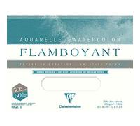 Clairefontaine - Ref 975061C - Hojas de acuarela flamencos (3 hojas), tamaño 56 x 76 cm, grano áspero, papel de 300 g/m², apto para acuarelas