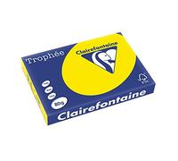 Clairefontaine Resma de papel, 80 gr/m², 500 hojas, Amarillo Flúor, A3 (42 x 29.7 cm)