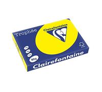 Clairefontaine Resma de papel, 80 gr/m², 500 hojas, Amarillo Sol, A3 (42 x 29.7 cm)