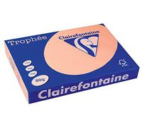 Clairefontaine Resma de papel, 80 gr/m², 500 hojas, Salmón, A3 (42 x 29.7 cm)