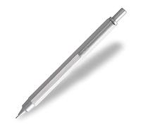 Clairefontaine Rhodia Script - Portaminas de aluminio cepillado para mina 0,5 mm goma bajo prensa, color plata