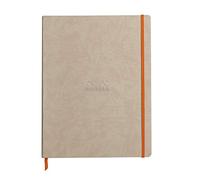 Clairefontaine Rhodiarama - Cuaderno flexible 160 páginas rayadas, marfil 22 x 29,7 cm 90 g beige