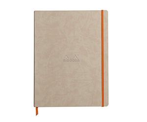 Clairefontaine Rhodiarama - Cuaderno flexible 160 páginas rayadas, marfil 22 x 29,7 cm 90 g beige
