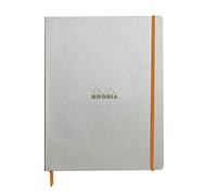 Clairefontaine Rhodiarama - Cuaderno flexible 160 páginas rayadas, marfil 22 x 29,7 cm 90 g Plata