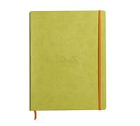 Clairefontaine Rhodiarama - Cuaderno flexible 160 páginas rayadas, marfil 22 x 29,7 cm 90 g verde Anis