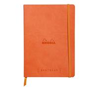 Clairefontaine Rhodiarama goalbook cuaderno 240 páginas numeradas marfil Dot de puntos A5 90 G Tangerine